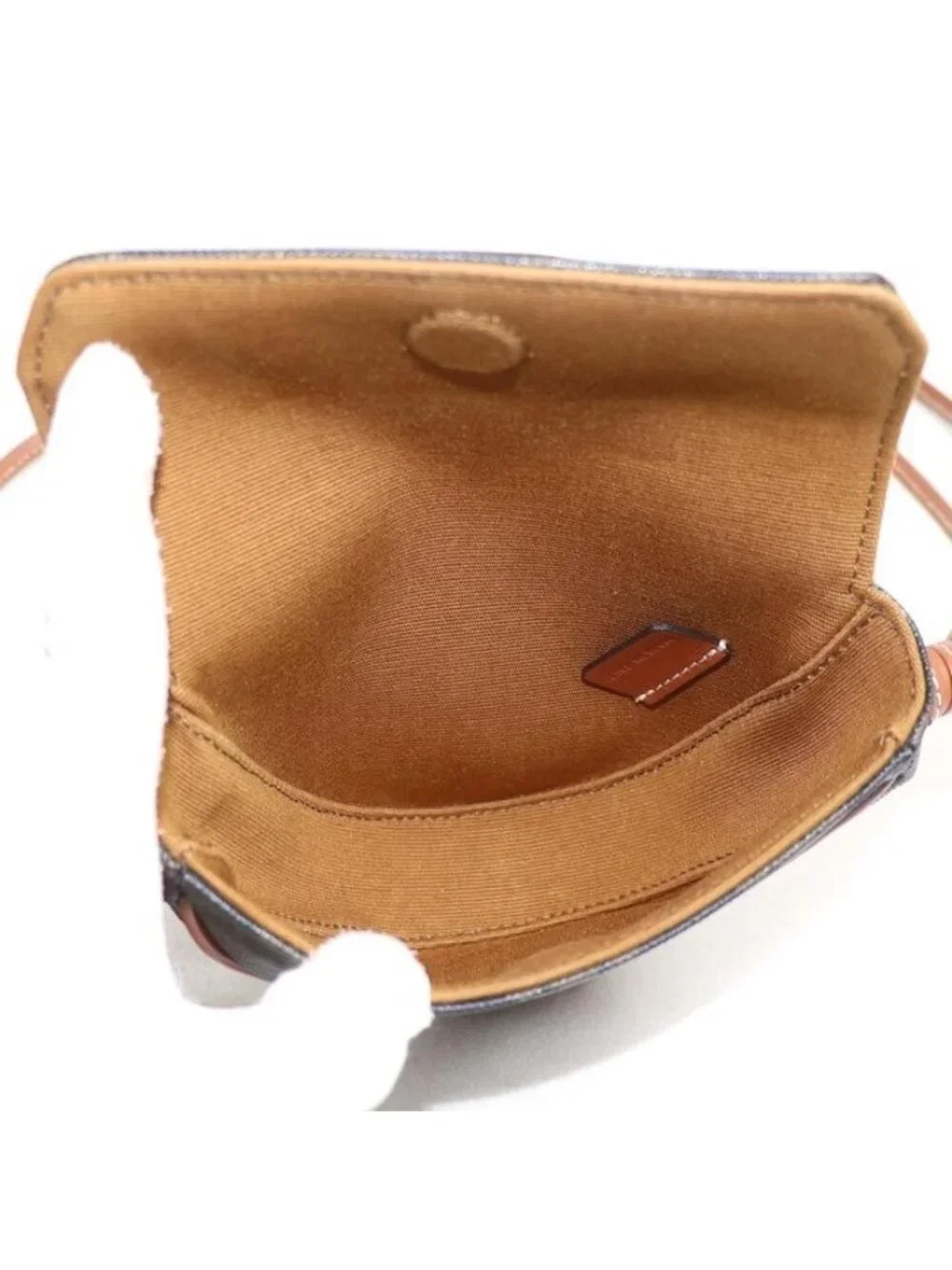 Celine Triomphe Triangle Shoulder Bag Brown
